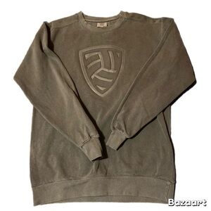 Comfort Colors Men's Grey Crewneck Sweater Size Small